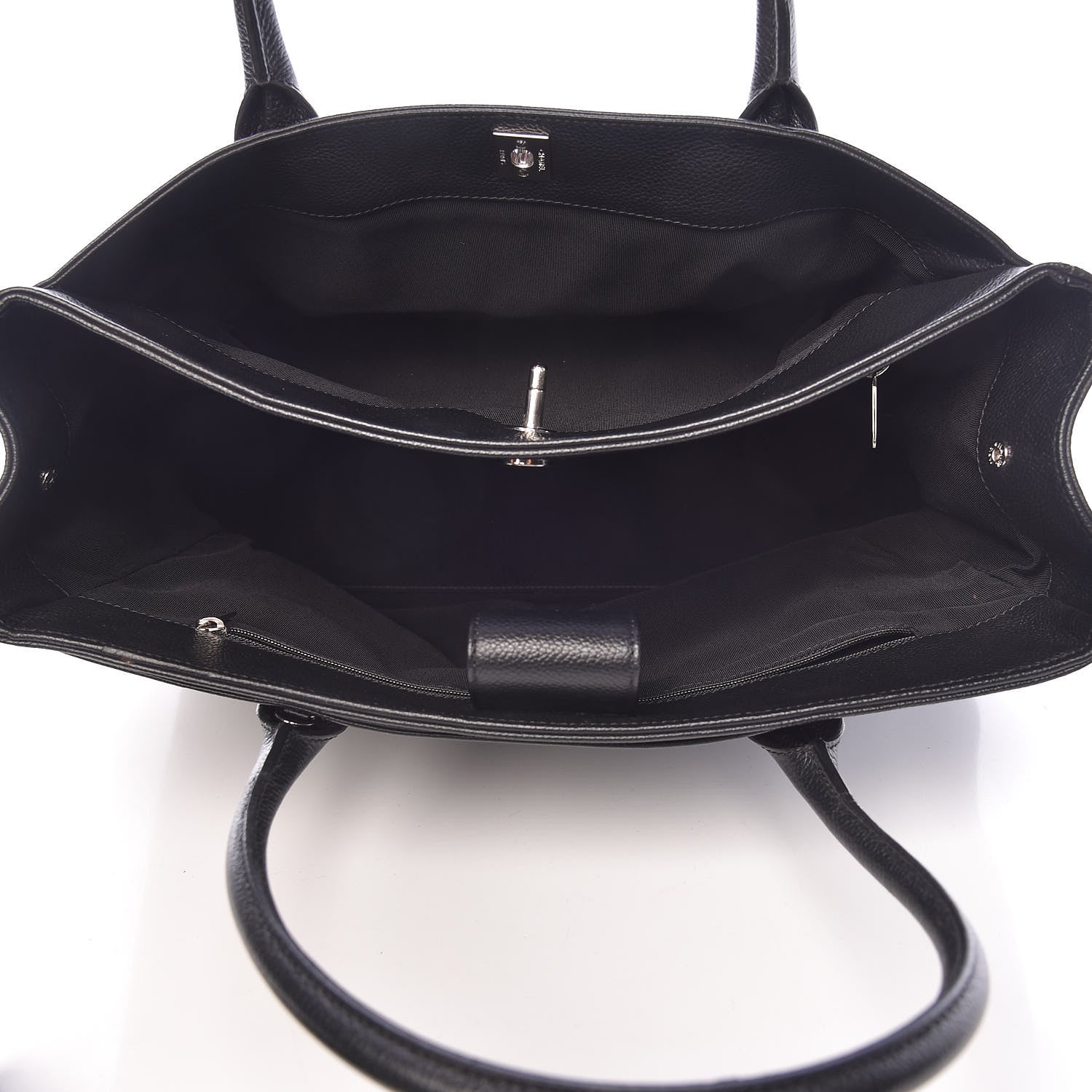 Chanel Calfskin Cerf Executive Shopper Tote Black 5 of 11