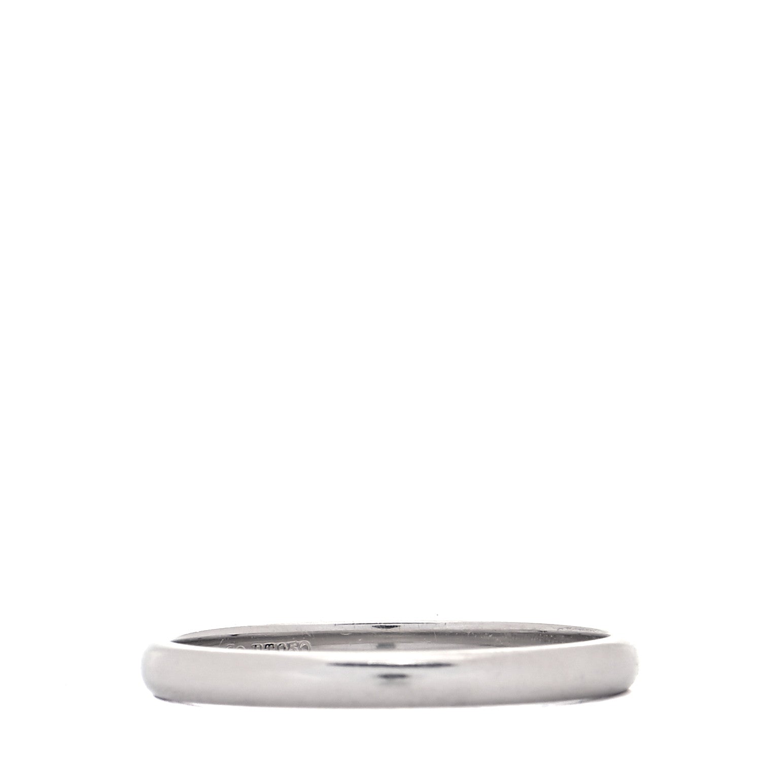 Tiffany Platinum 2mm Classic Wedding Band Ring 53 6.5 3 of 5