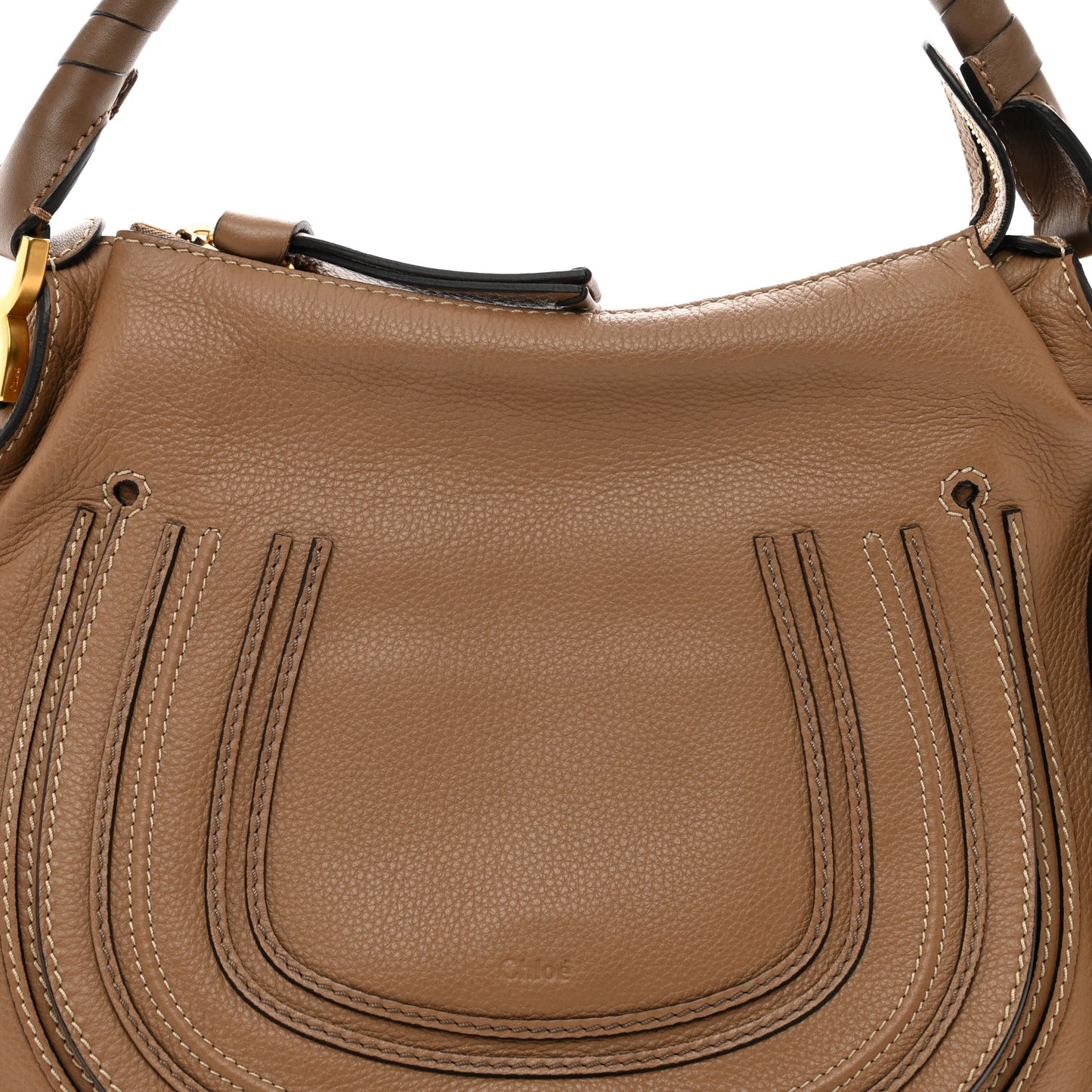 Calfskin Large Marcie Hobo Nut