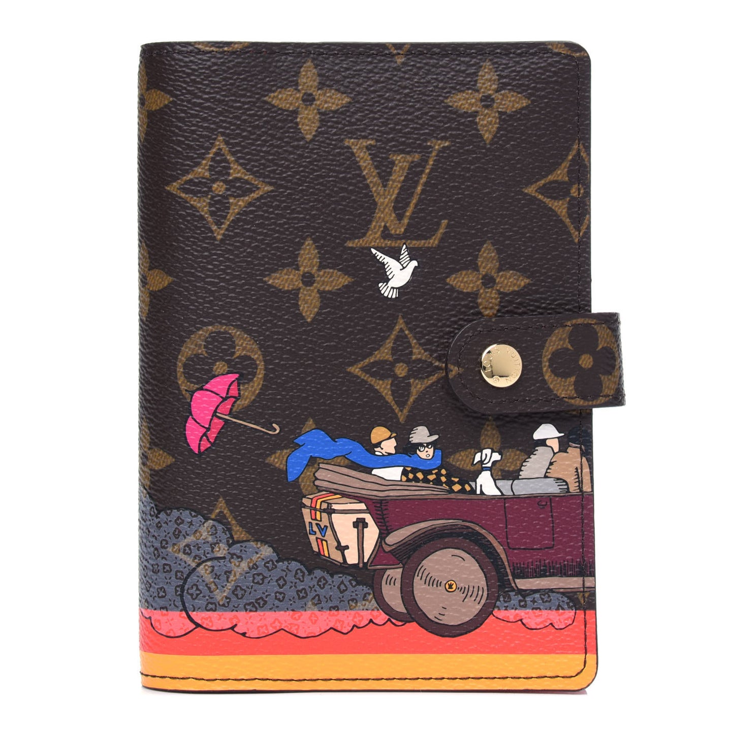 Monogram 2015 Christmas Animation Small Ring Agenda Cover Poppy