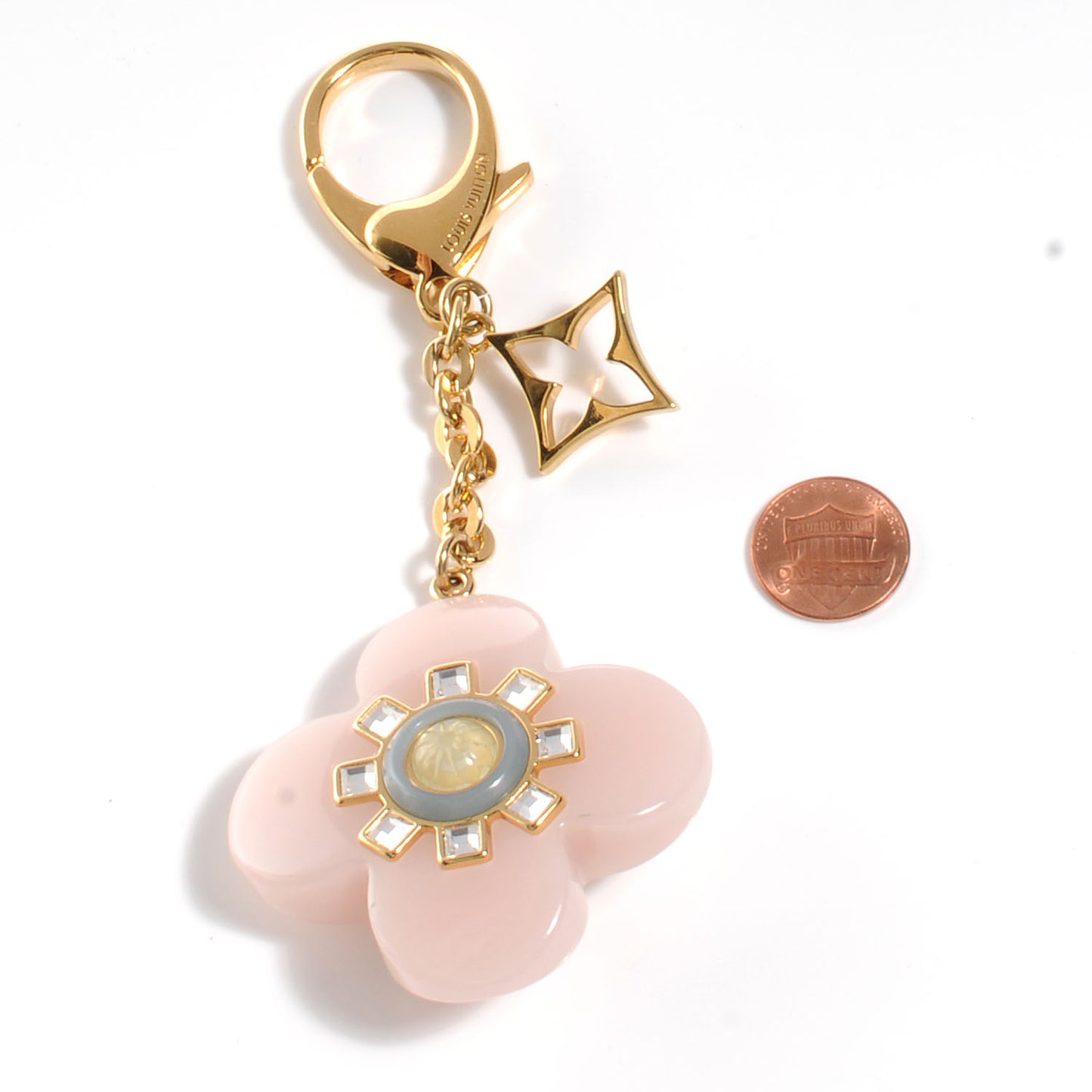 Fleur d Etoile Bag Charm Rose