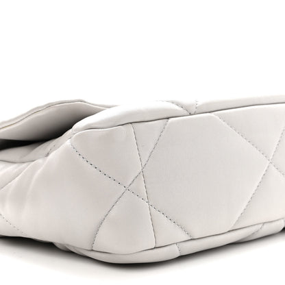 Chanel Lambskin Quilted Medium Chanel 19 Flap Grey 9 of 10