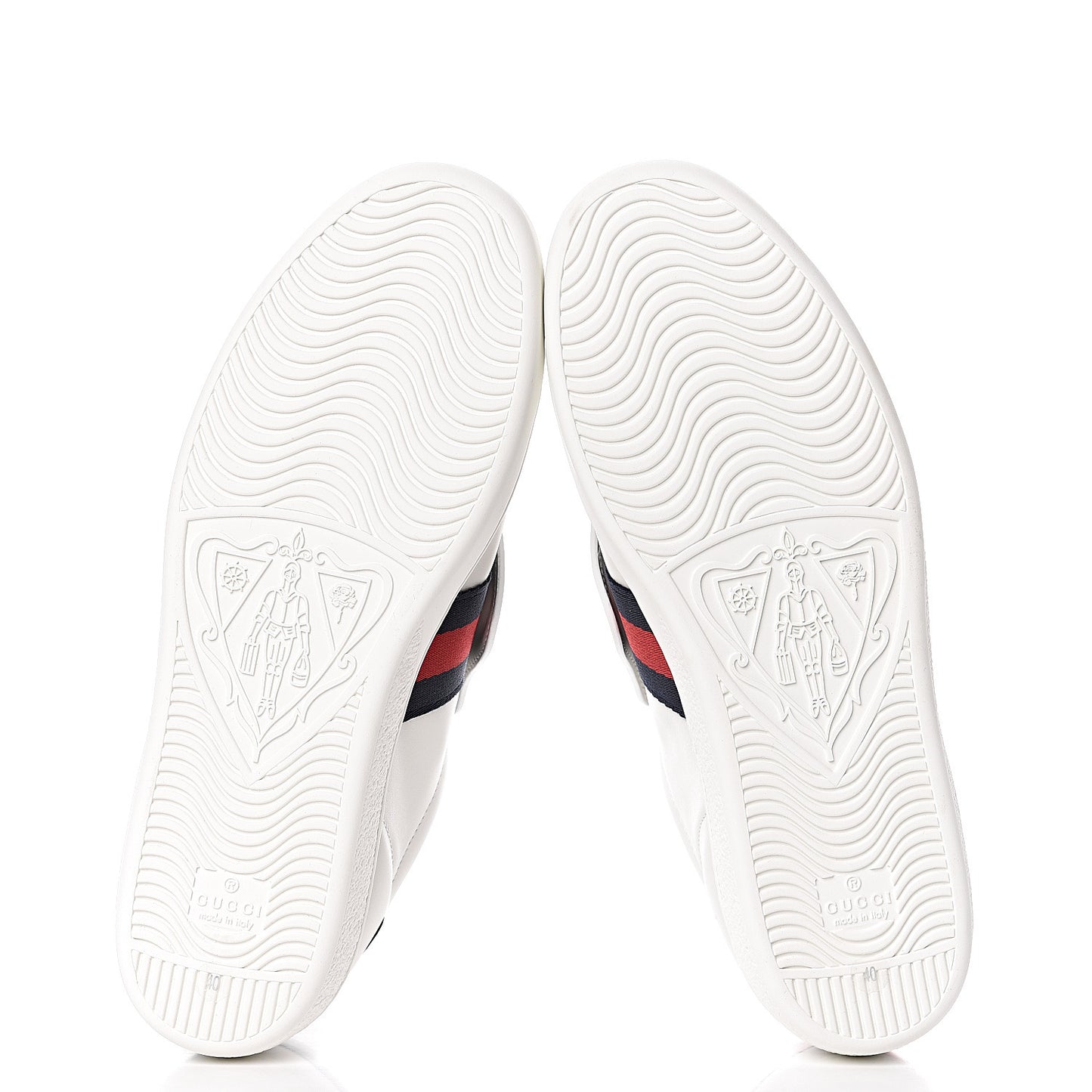 Calfskin Sequins Web Cat Womens Ace Sneakers 40 White