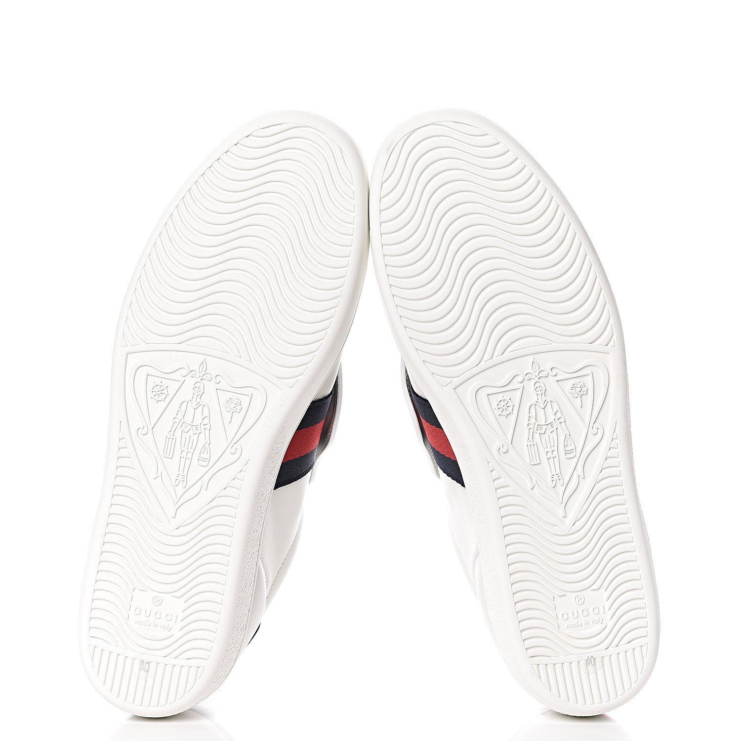 Gucci Calfskin Sequins Web Cat Womens Ace Sneakers 40 White 5 of 10