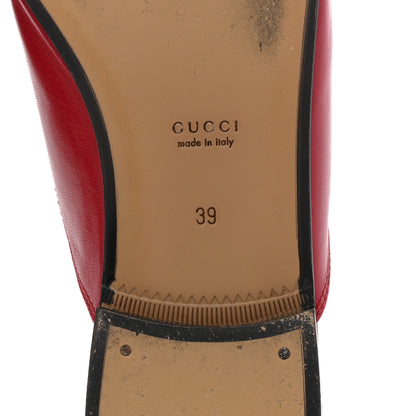 Gucci Malaga Kid Womens Princetown Slippers 39 Hibiscus Red 7 of 13