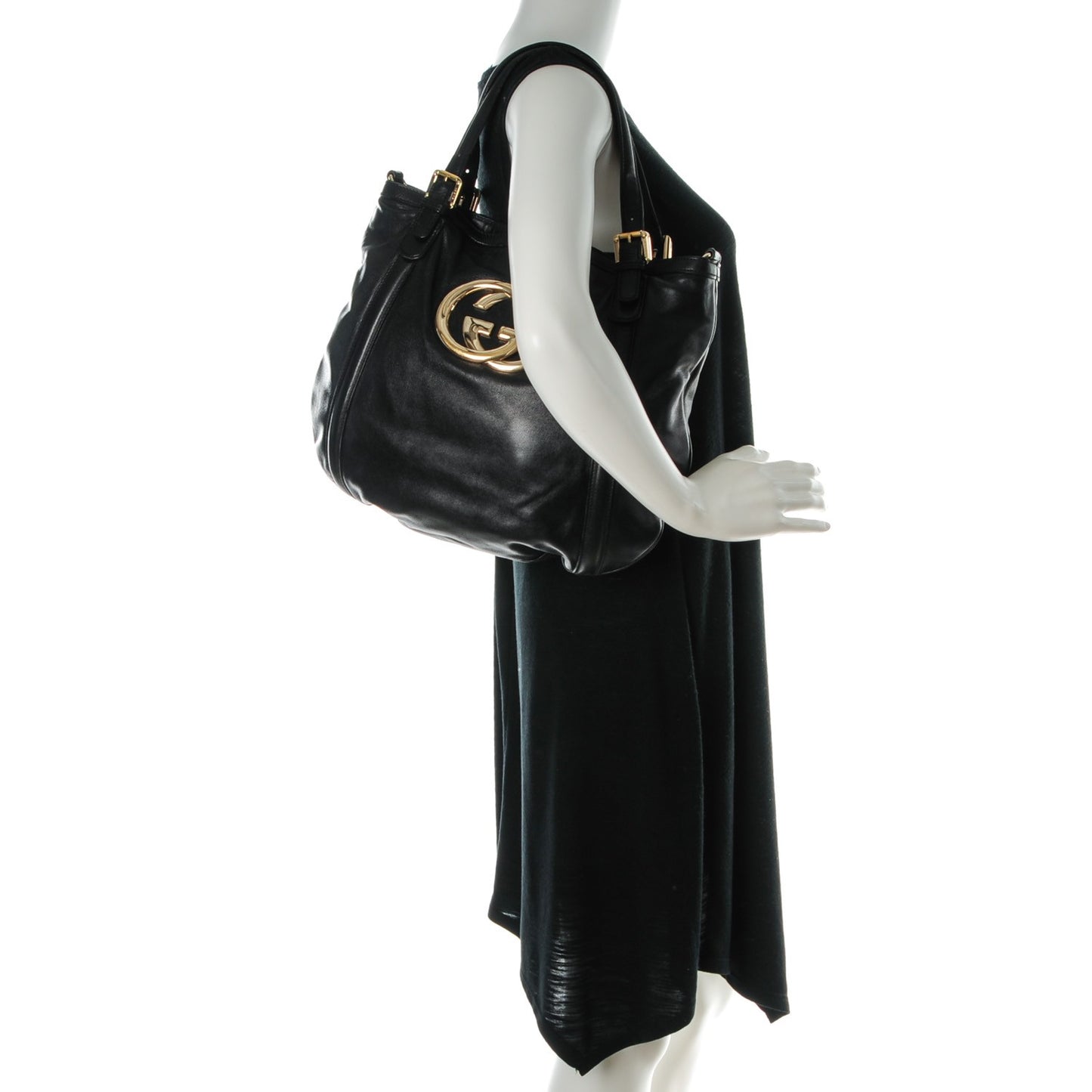 Calfskin Medium Britt Tote Black