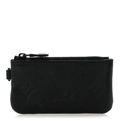 Louis Vuitton Calfskin Monogram Shadow Key Pouch Black 1 of 6