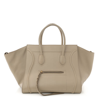 Celine Supple Calfskin Medium Phantom Luggage Beige 1 of 16