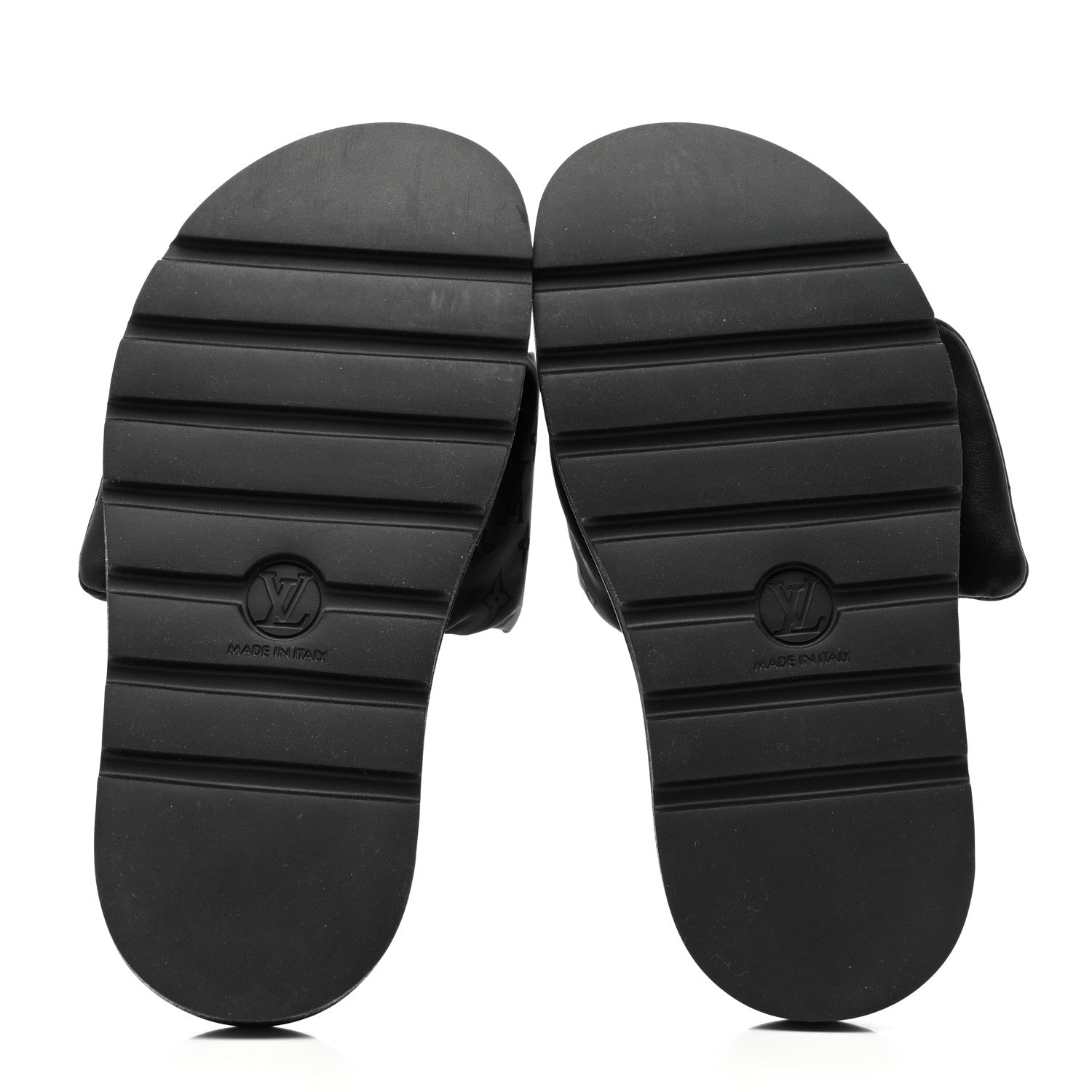 Louis Vuitton Nylon Monogram Womens Pool Pillow Comfort Mules 37 Black 5 of 9