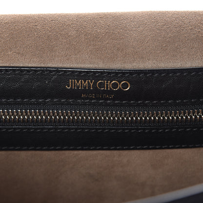 Jimmy Choo Grainy Calfskin Medium Lockett Shoulder Bag Black 5 of 8