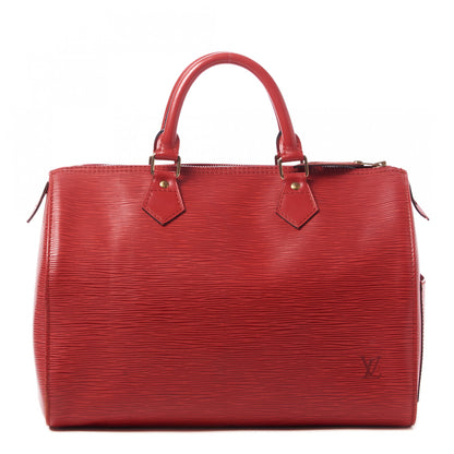 Louis Vuitton Epi Speedy 30 Castillan Red 1 of 11