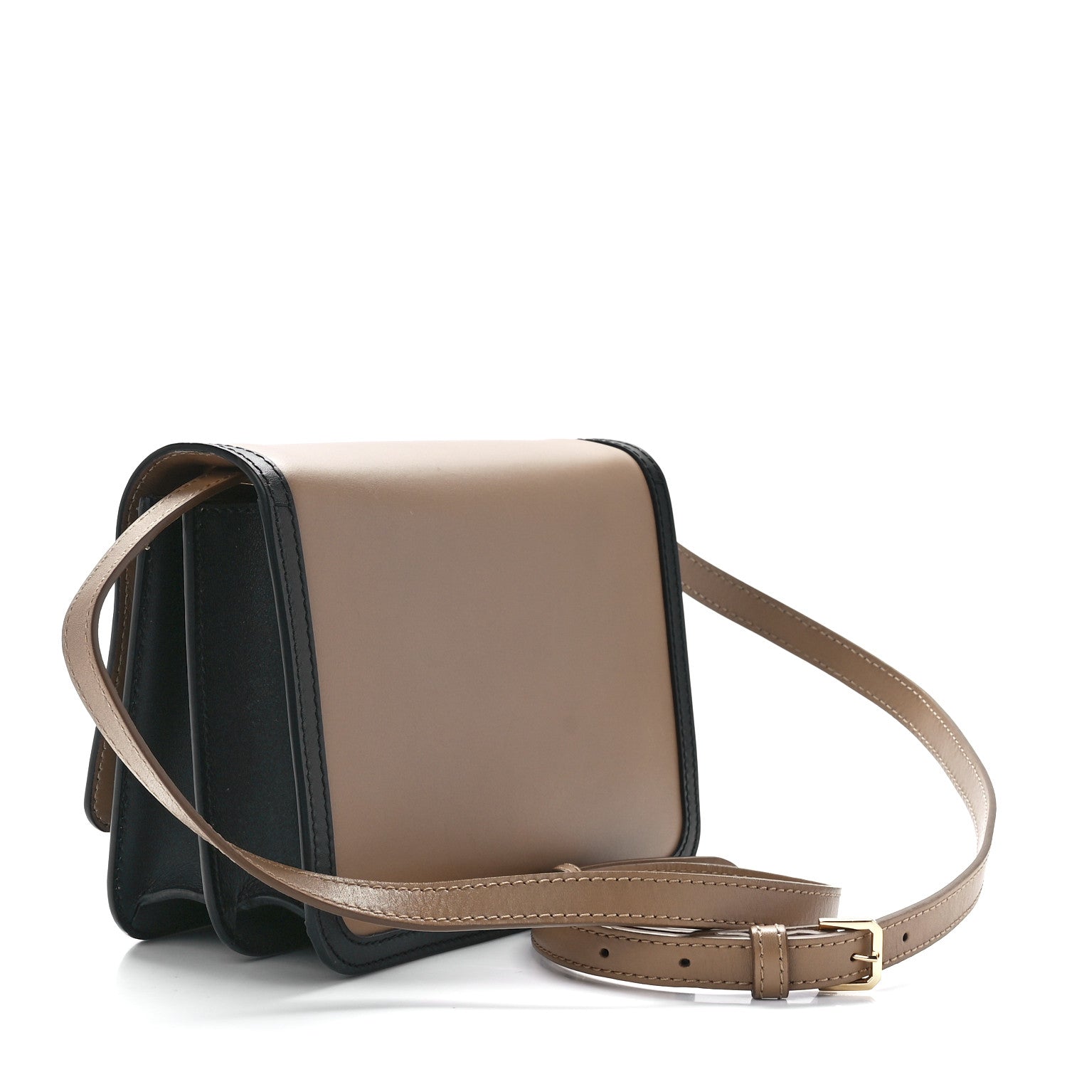 Burberry Calfskin Small TB Envelope Clutch Bag Malt Brown 3 of 11