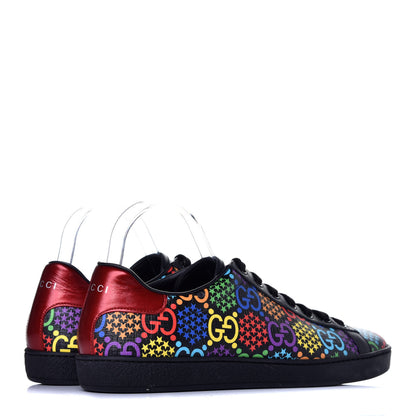 Gucci GG Supreme Monogram Psychedelic Ace Sneakers 41 Black Multicolor 4 of 8