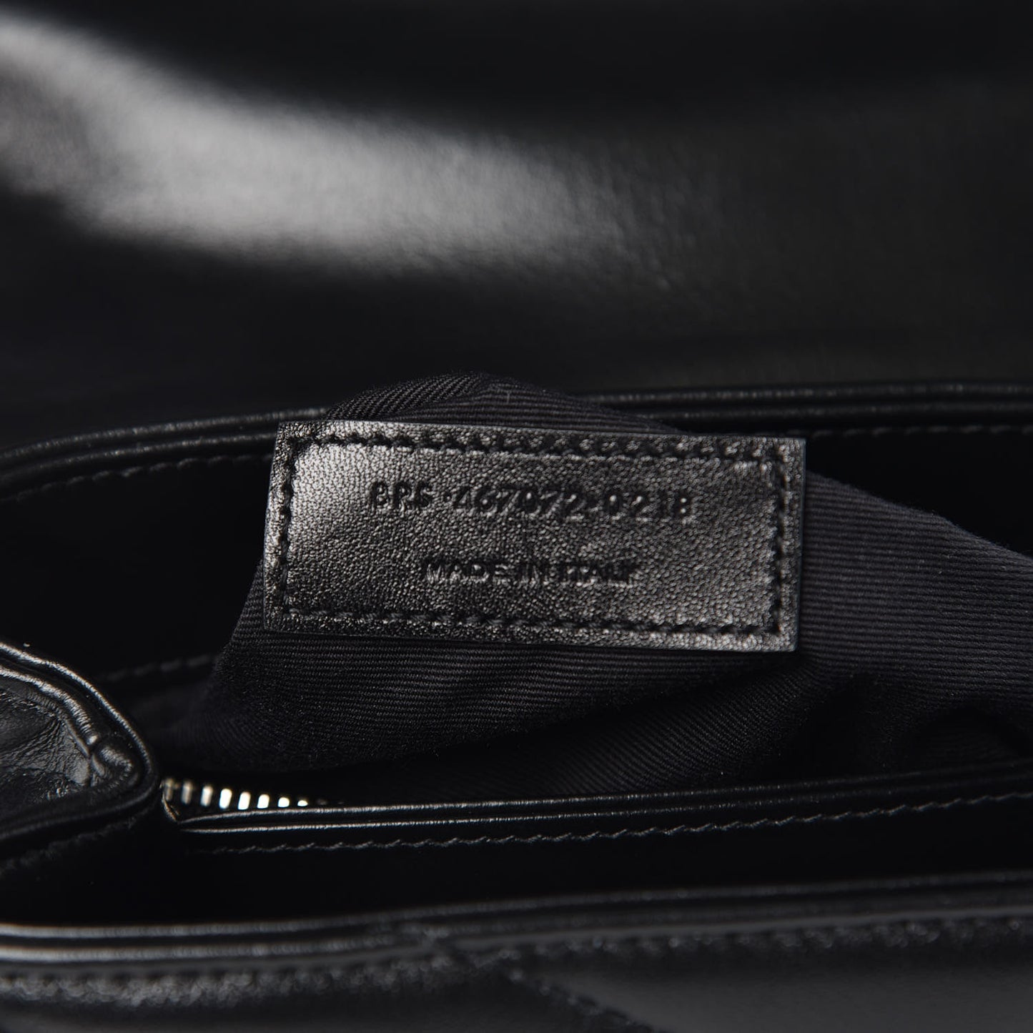 Calfskin Y Quilted Monogram Toy Loulou Crossbody Bag Black
