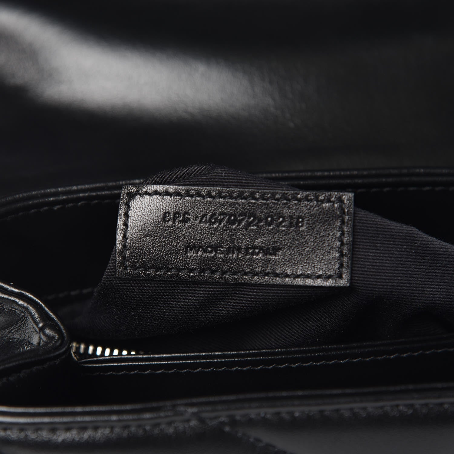 Saint Laurent Calfskin Y Quilted Monogram Toy Loulou Crossbody Bag Black 6 of 11