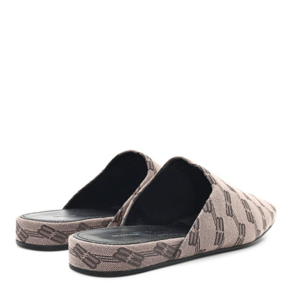 Balenciaga Jacquard BB Monogram Mens Cosy Mules 42 Dark Mink Grey Dark Brown 5 of 10