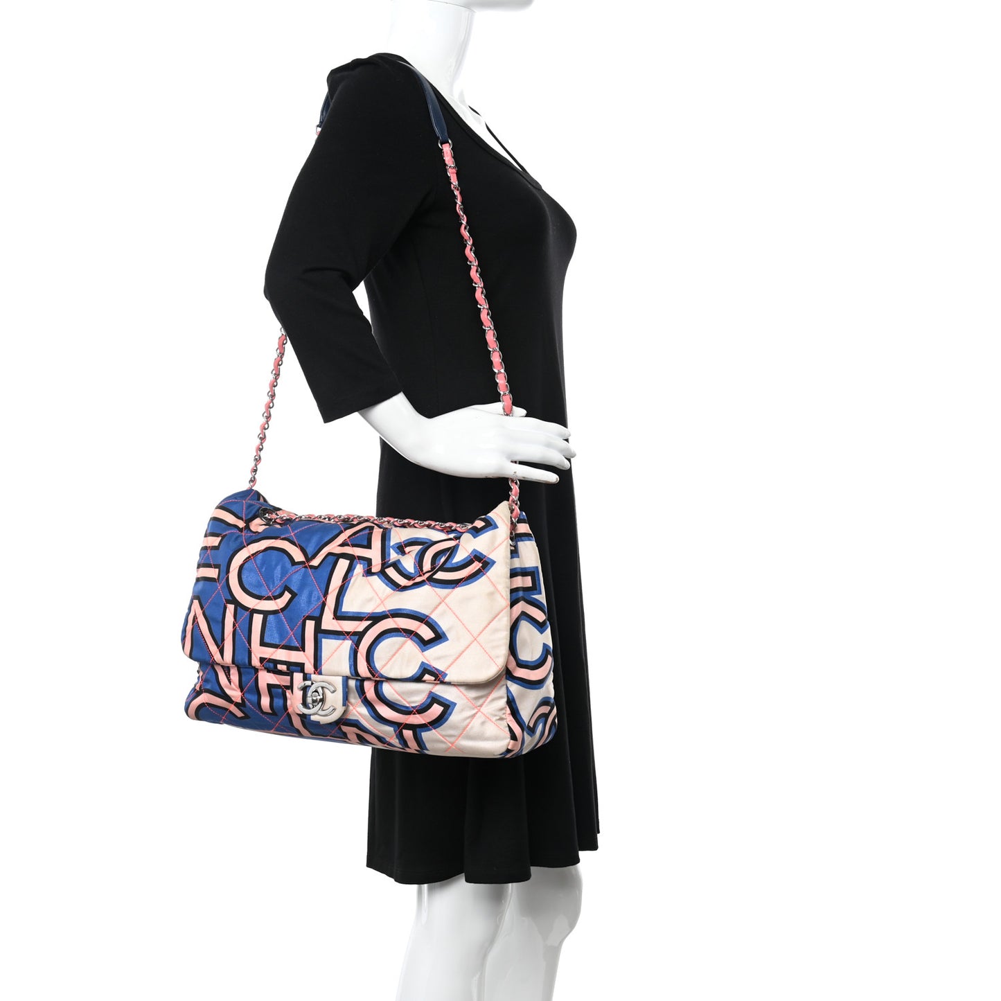 Nylon Printed Maxi Flap Multicolor