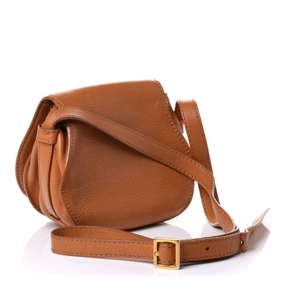 Chloe Calfskin Mini Marcie Round Crossbody Bag Brown Sugar 2 of 12
