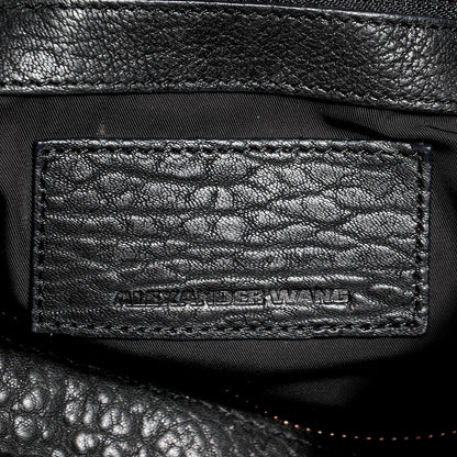 Alexander Wang Pebbled Lambskin Rocco Black with Rose Gold Hardware 6 of 7