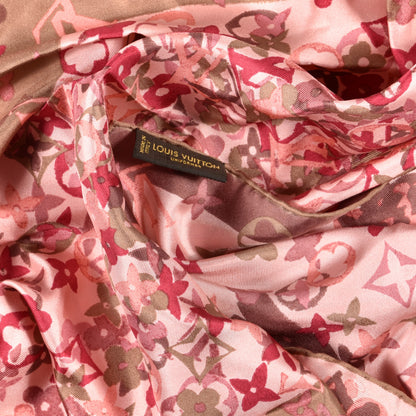 Louis Vuitton Silk Monogram Arty Square Scarf Pale Pink 3 of 3