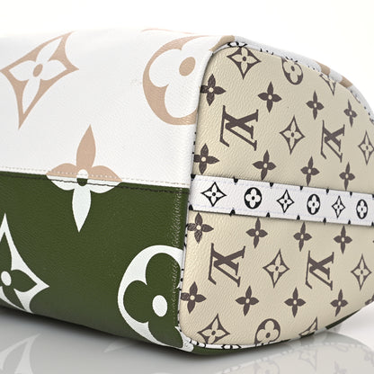Louis Vuitton Monogram Giant Speedy Bandouliere 30 Kaki Beige 10 of 14