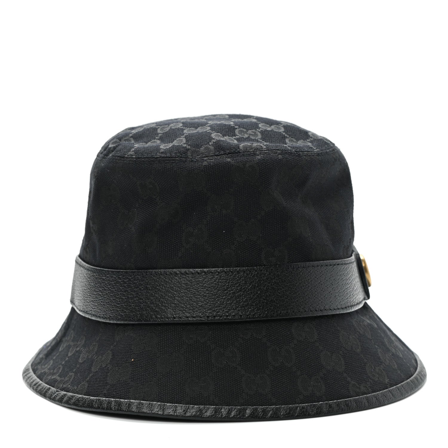 Gucci Monogram GG Canvas Fedora S Black 3 of 10