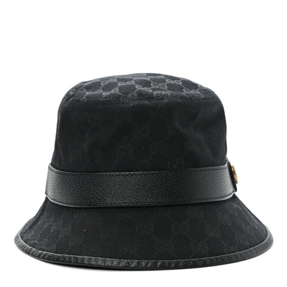 Gucci Monogram GG Canvas Fedora S Black 3 of 10