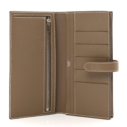 Hermes Epsom Bearn Gusset Wallet Etoupe 5 of 9