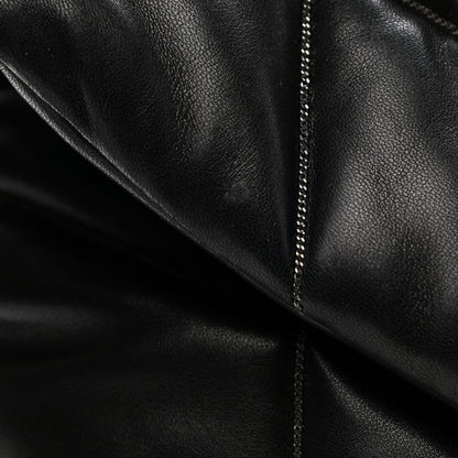Saint Laurent Lambskin Quilted Small Loulou Puffer Monogram Chain Satchel Black 13 of 14