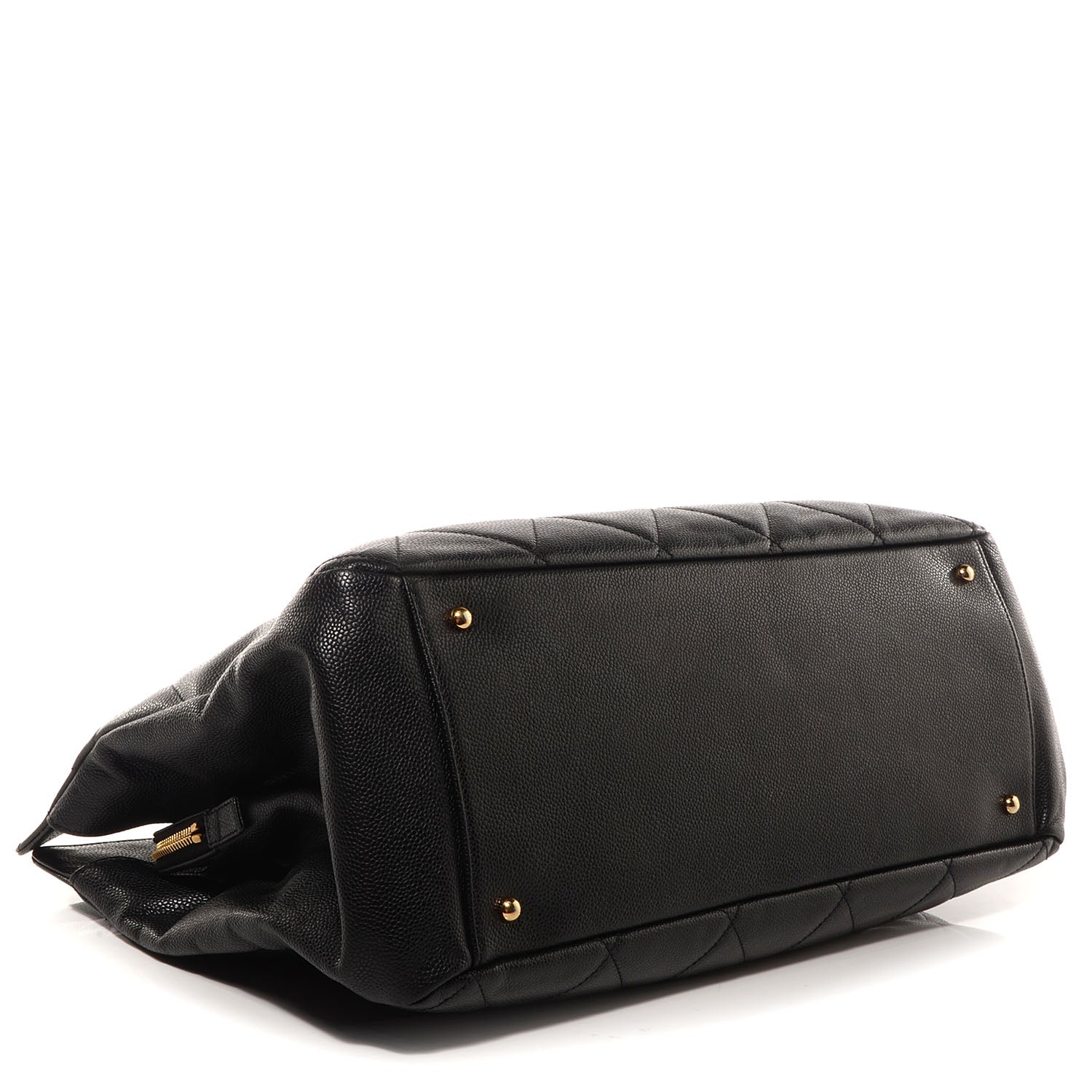 Chanel Soft Caviar Quilted CC Timeless Tote Black 4 of 7
