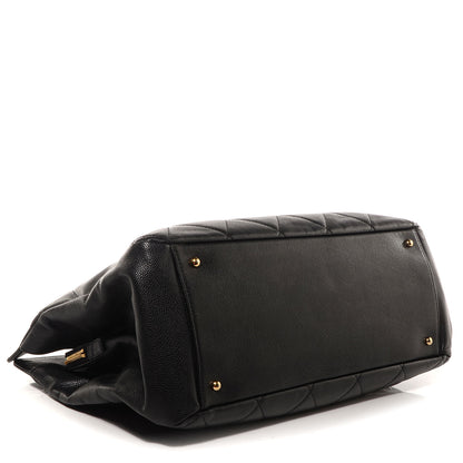 Chanel Soft Caviar Quilted CC Timeless Tote Black 4 of 7