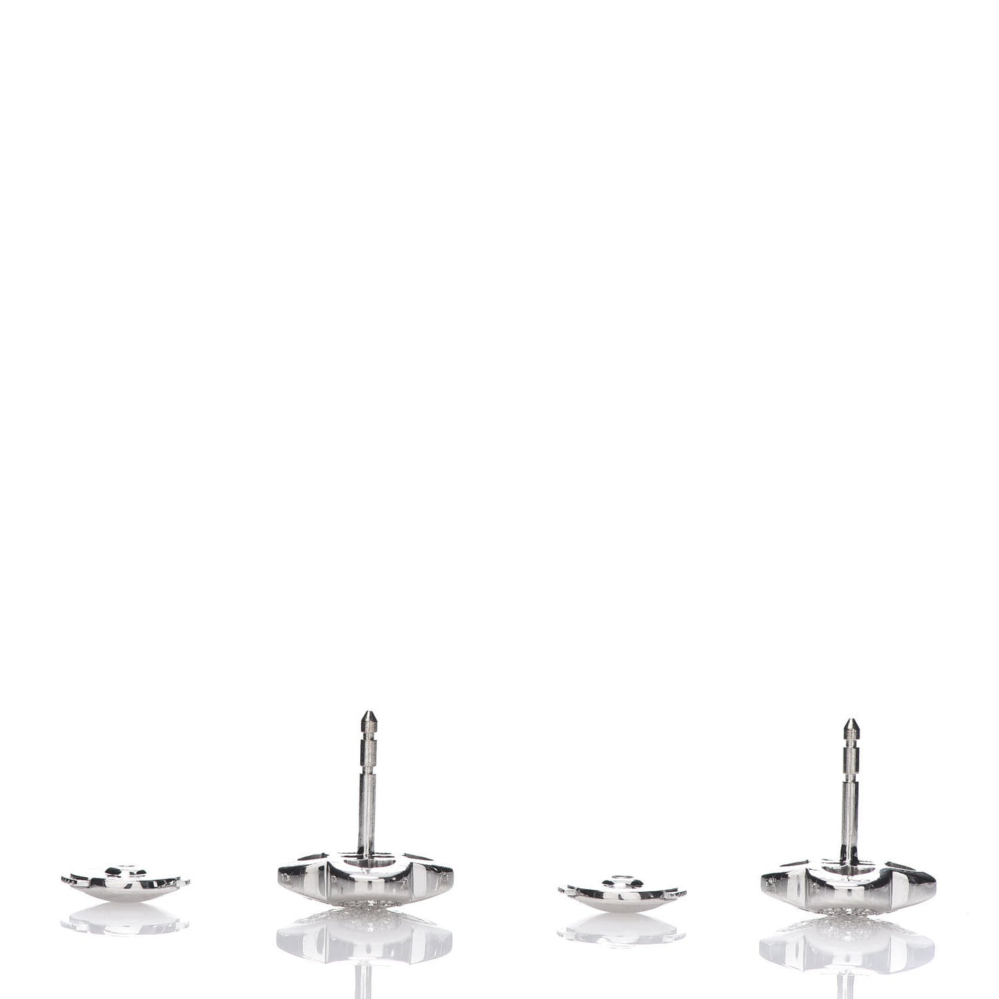 18K White Gold Diamond Pure Alhambra Earrings