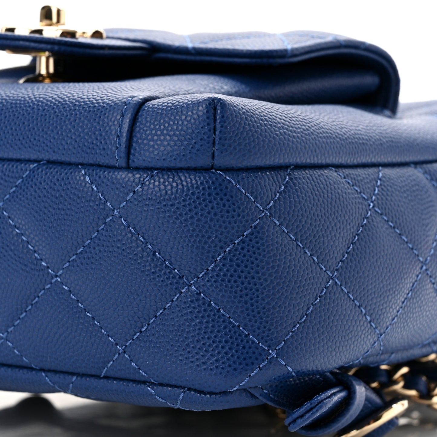 Caviar Quilted Small CC Day Backpack Blue