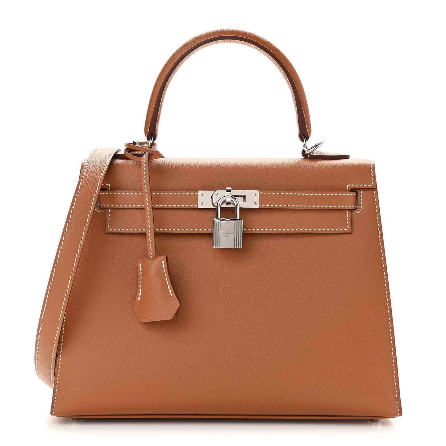 Madame Calfskin Kelly Sellier 25 Gold