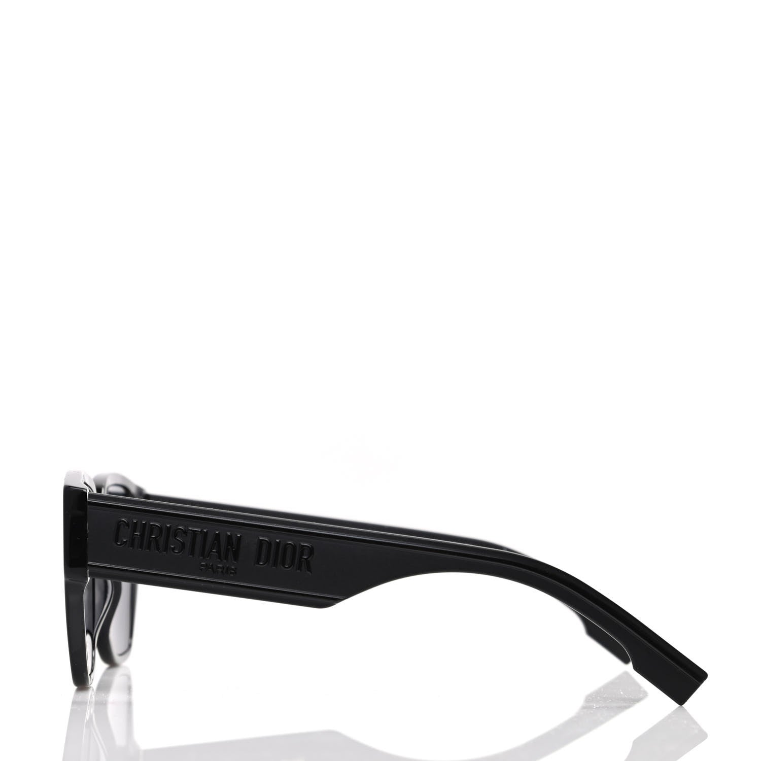 Christian Dior Acetate Square DiorID1 Sunglasses Black 3 of 7