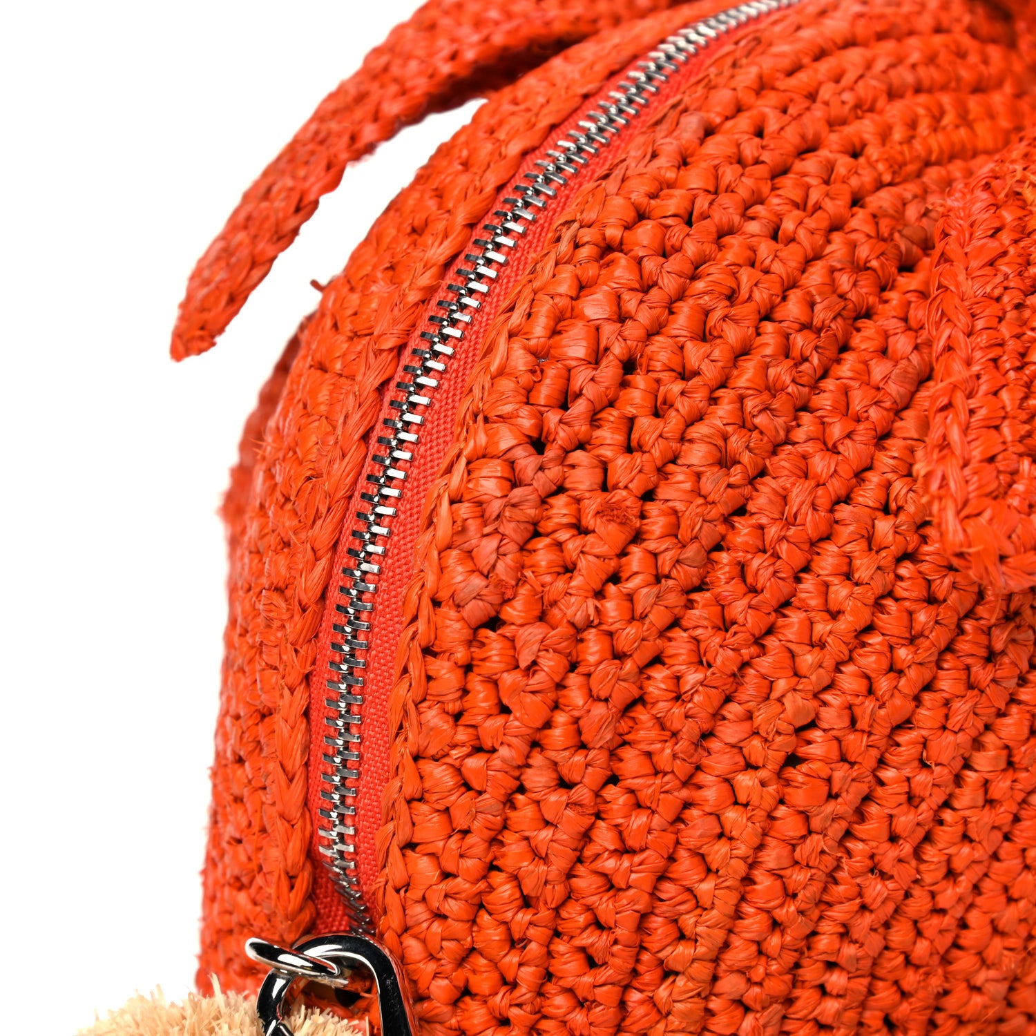 Loewe Raffia Mini Bunny Crossbody Bag Orange 11 of 11