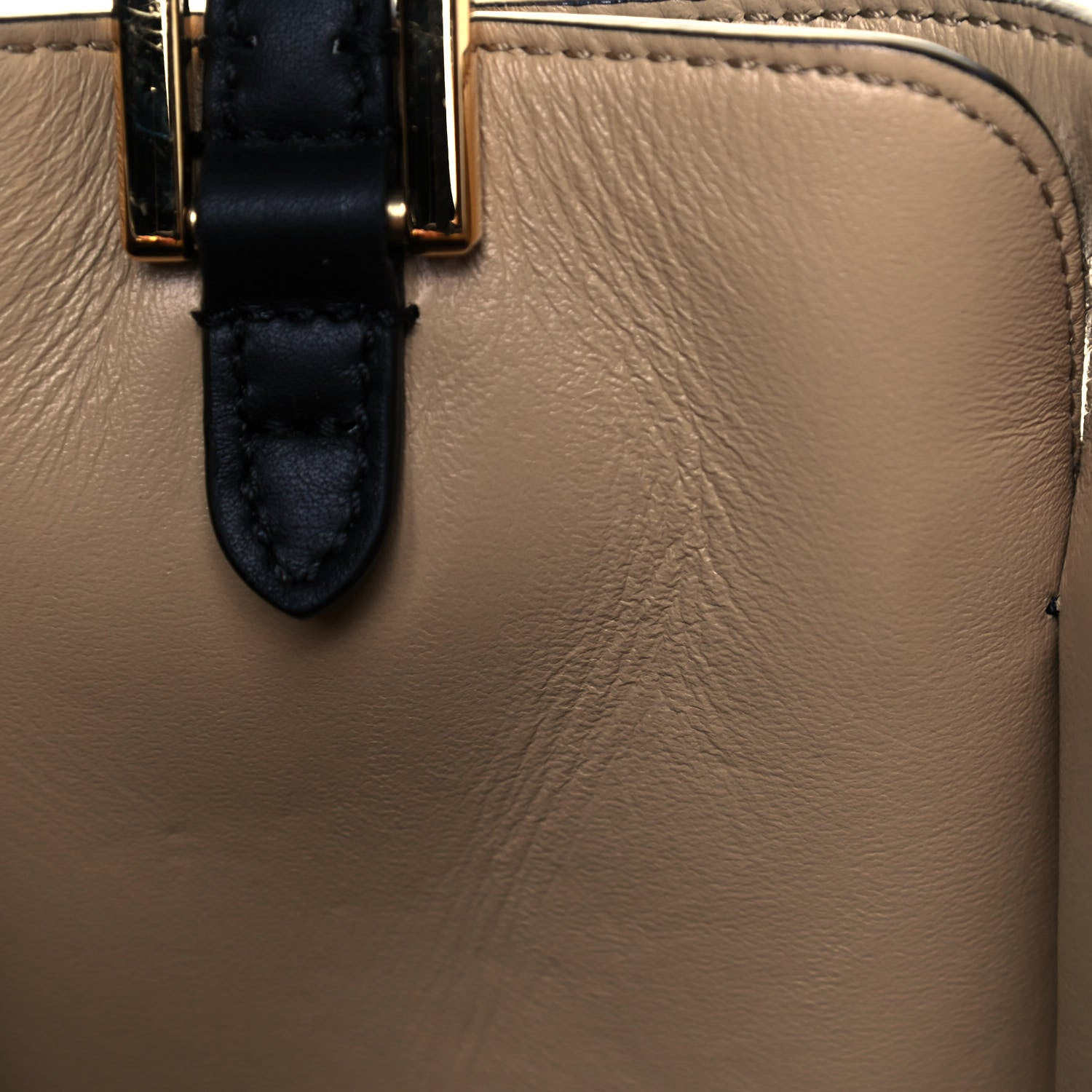 Fendi Vitello Seta Glazed Fabric FF 1974 Medium Peekaboo X-Lite Black Mogano Panna 12 of 14