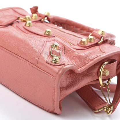 Balenciaga Agneau Giant 12 Gold Hardware Mini City Rose Azalee Rose Jaipur 6 of 9