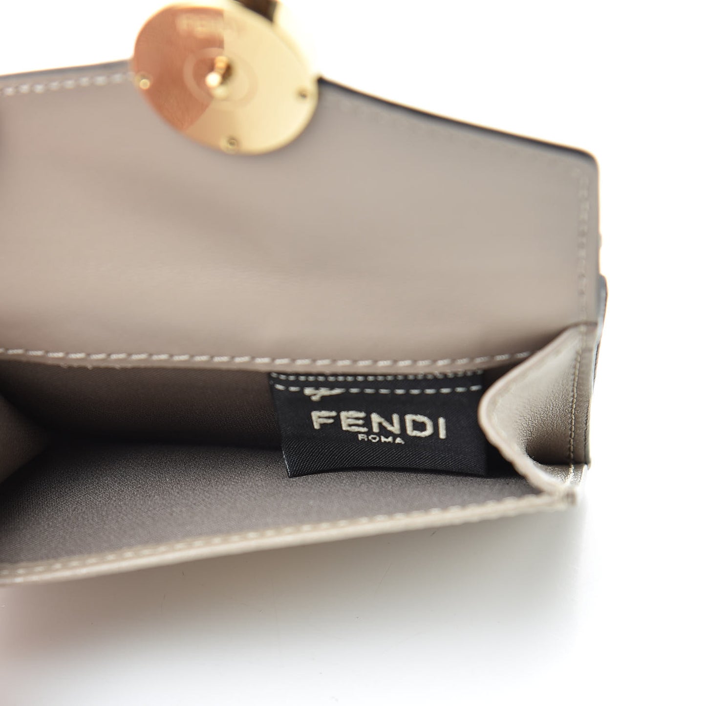 Vitello Cruise F is Fendi Micro Tri-Fold Envelope Wallet Tortora