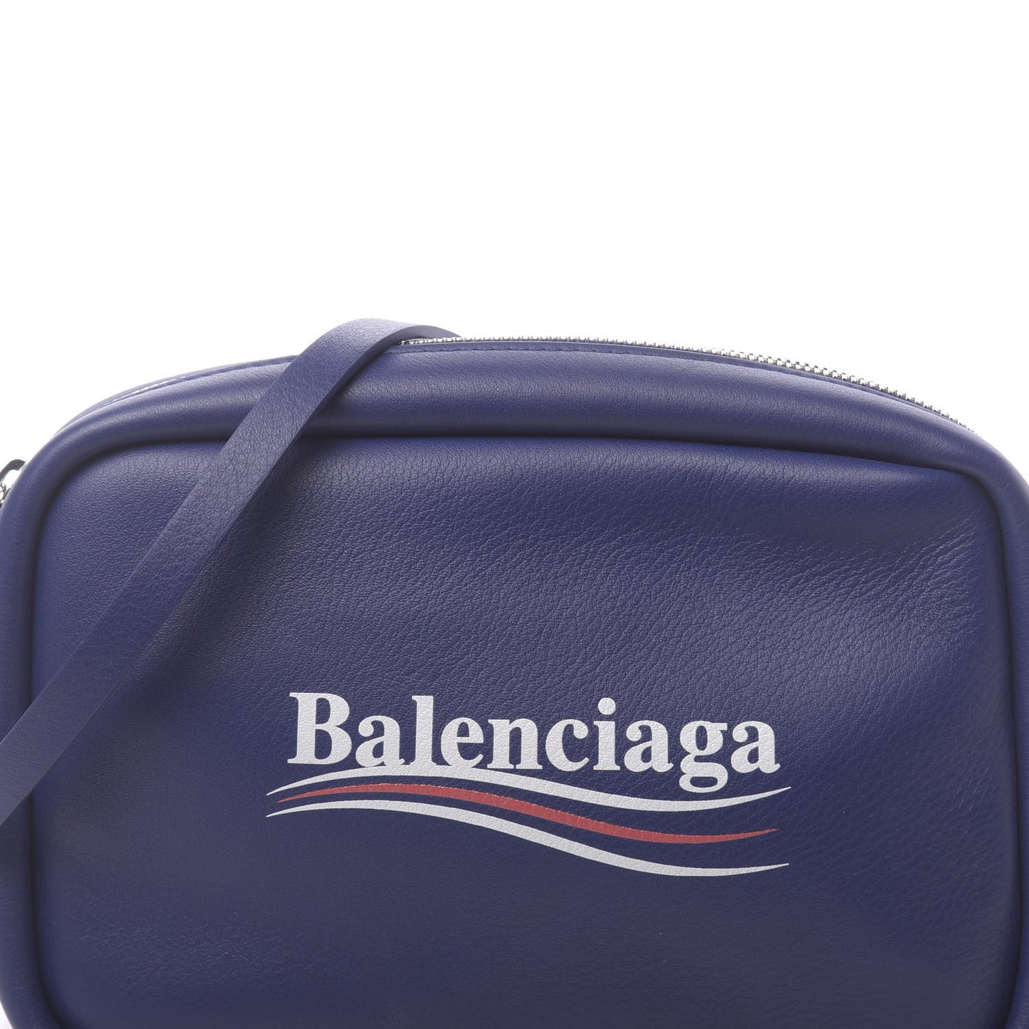 Calfskin Political Campaign Logo S Everyday Camera Bag Bleu