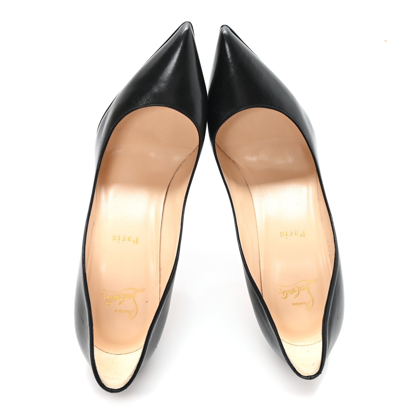 Shiny Nappa Pigalle Follies 100 Pumps 41.5 Black