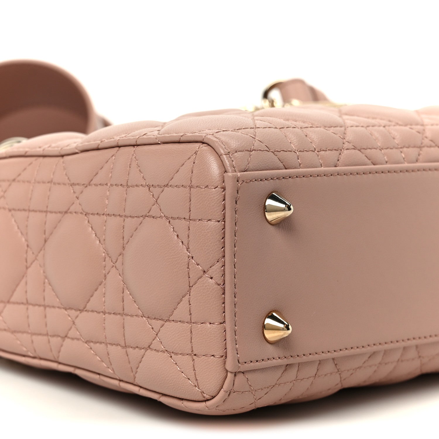 Christian Dior Lambskin Cannage Small My ABCDior Lady Dior Fard 9 of 11