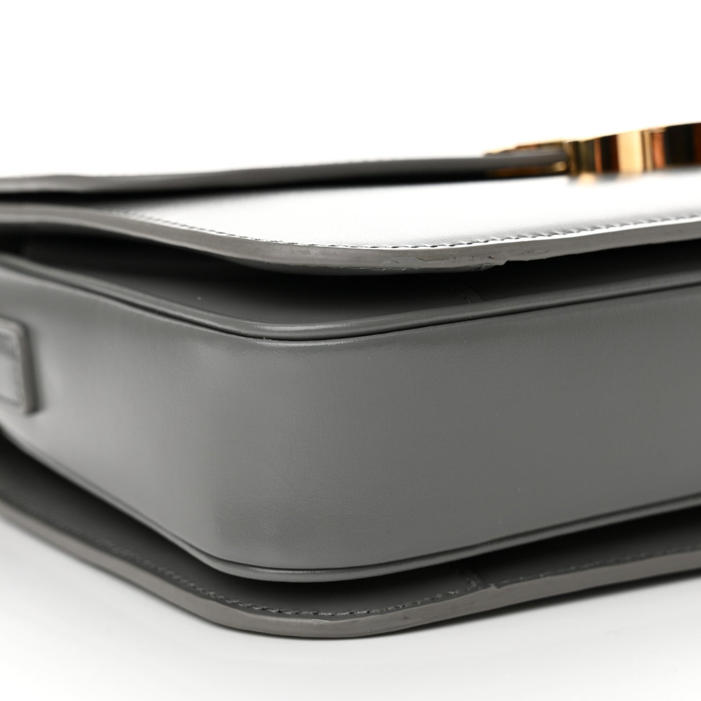 Shiny Calfskin Medium Triomphe Zinc