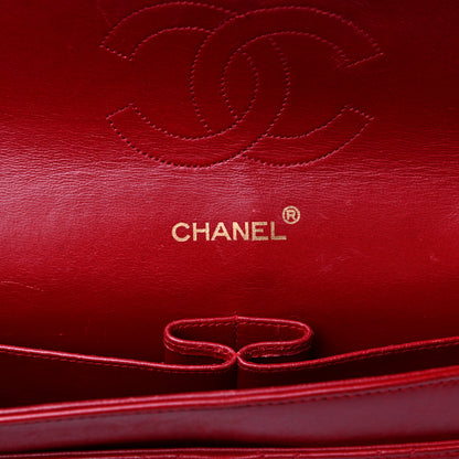 Chanel Lambskin Quilted Medium Double Flap Red 6 of 12