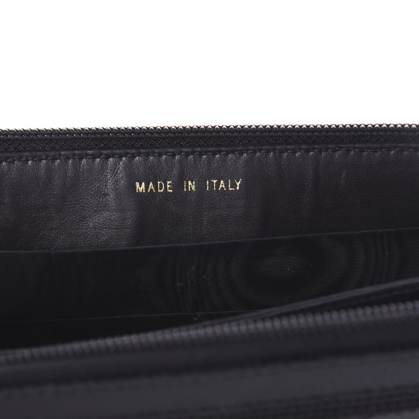 Caviar Large Timeless CC Zip Around Wallet Black