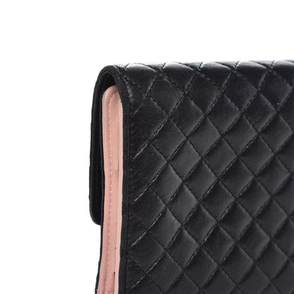 Chanel Lambskin Micro Quilted Tri-Fold Wallet Black 9 of 17