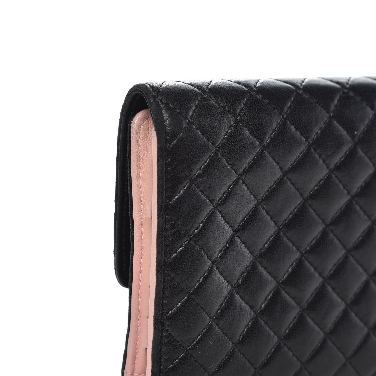 Chanel Lambskin Micro Quilted Tri-Fold Wallet Black 8 of 14