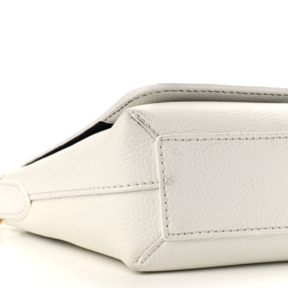Burberry Grainy Calfskin Embossed Small Messenger White 12 of 13