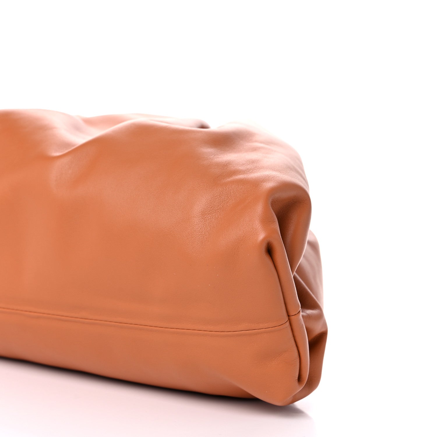 Bottega Veneta Smooth Butter Calf The Pouch Oversized Clutch Clay 7 of 8