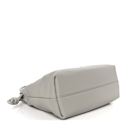 Loewe Mellow Nappa Donut Chain Medium Flamenco Knot Clutch Shell Grey 4 of 10